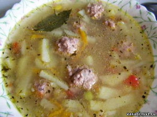 суп с фрикадельками рецепт
