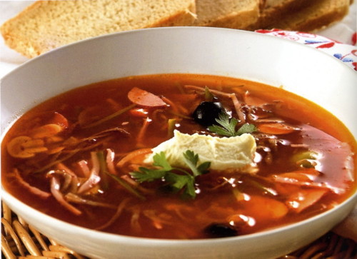 рецепт солянки мясной сборной классический