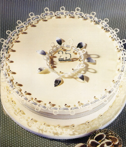 торт «Серебряная свадьба»