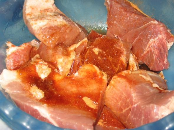 мясо тушонное с картофелем в пакете