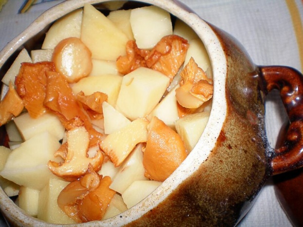 мясо в горшочках