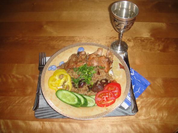кролик с рисом