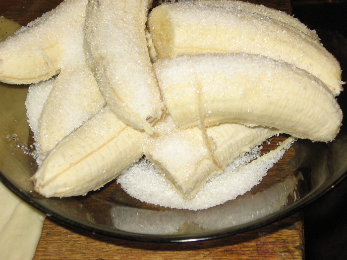 бананы в тесте