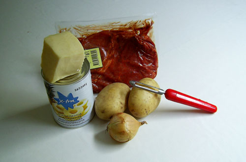 мясо в ананасовом соке с картошкой