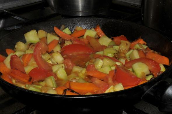 мясо с овощами