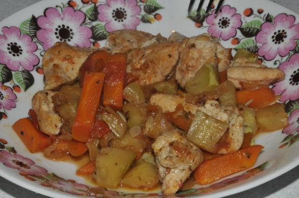 мясо с овощами