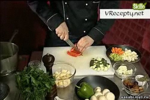 Видео рецепт овощного рагу.
