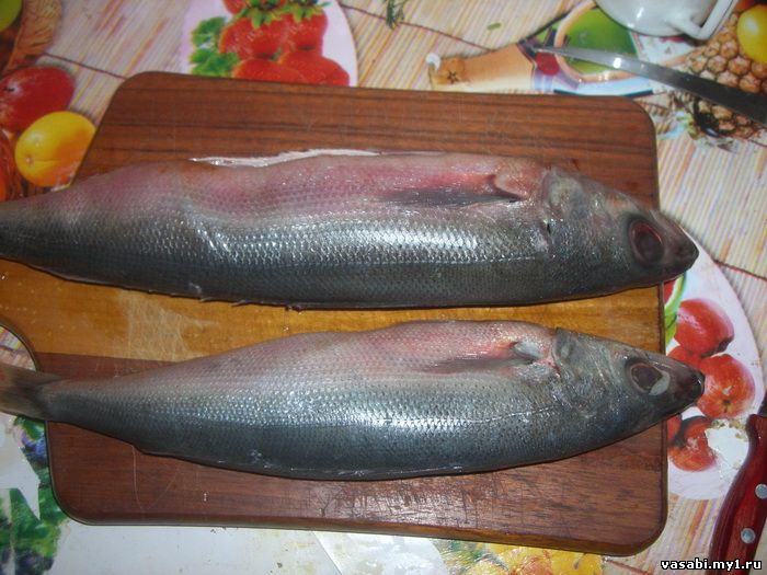Речная форель с начинкой.