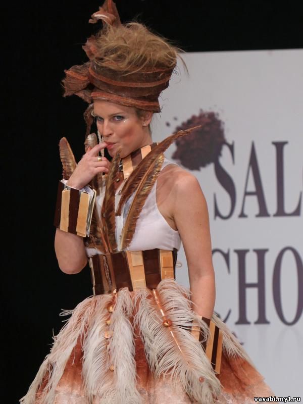 Шоколадный показ моды: Salon du Chocolat в Париже