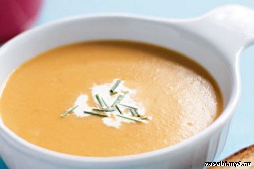 Пикантный суп из тыквы