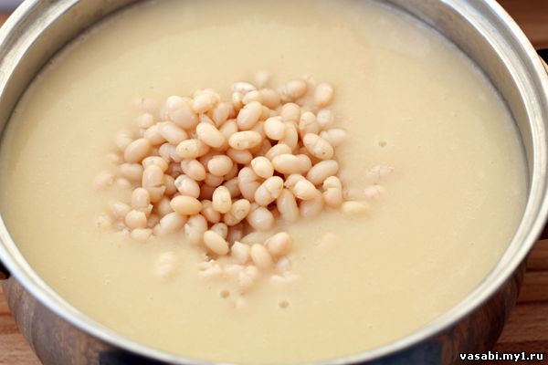 Суп из белой фасоли 