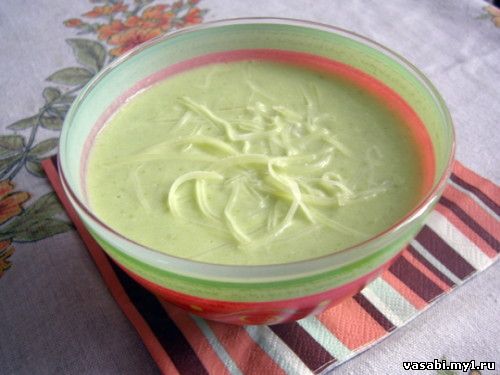 Рецепт крем-супа из кабачков и авокадо