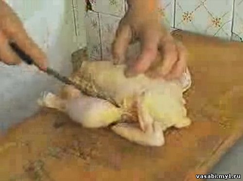 как правильно разделать курицу