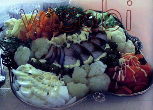 салат из рыбы с овощями