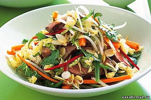 Азиатский салат из утки 