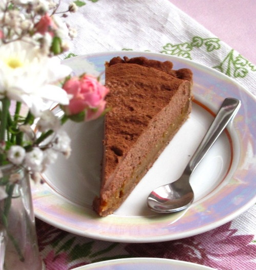 Шоколадно-карамельный тарт с корицей