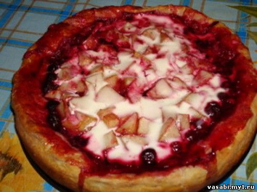 Рецепт фруктового пирога (ватрушки)