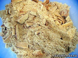 Сладкая колбаса из печенья