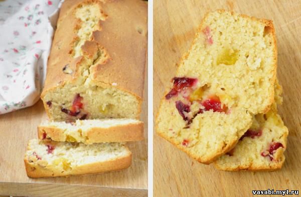 Овсяный кекс со сливами 