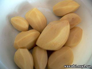 Говяжья печень на шпажках с картофелем