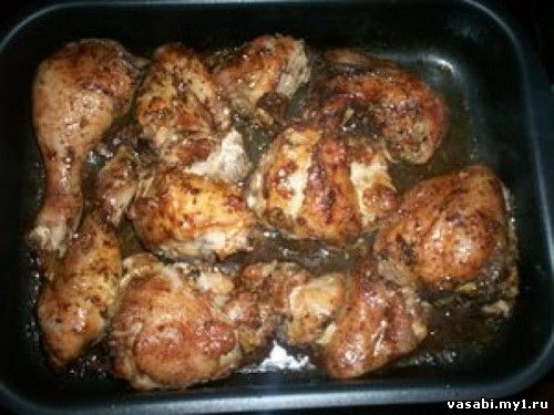 Рецепт курицы в соевом соусе с гренками